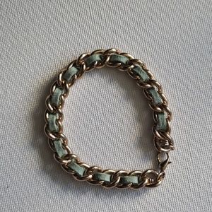 Mint and Gold Bracelet